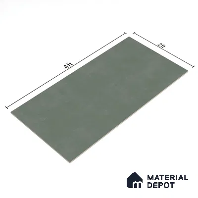 Cement Wall & Floor Tile TL 06186 Lemmy Emerald 4 ft x 2 ft Vitrified Lustera Effect Feather Feel Matte Finish - 8.5 mm | 11 Random Design | Suitable for Living Room, Bedroom, Bathroom