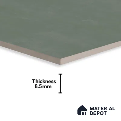 Cement Wall & Floor Tile TL 06186 Lemmy Emerald 4 ft x 2 ft Vitrified Lustera Effect Feather Feel Matte Finish - 8.5 mm | 11 Random Design | Suitable for Living Room, Bedroom, Bathroom
