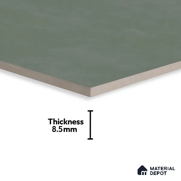 Cement Wall & Floor Tile TL 06186 Lemmy Emerald 4 ft x 2 ft Vitrified Lustera Effect Feather Feel Matte Finish - 8.5 mm | 11 Random Design | Suitable for Living Room, Bedroom, Bathroom