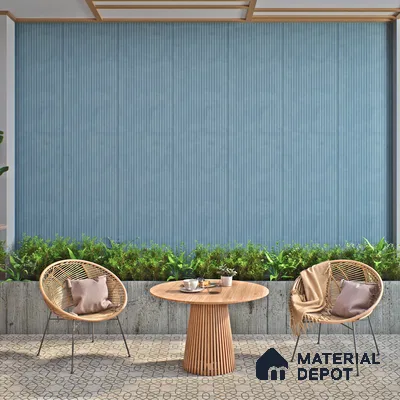 Punch Wall Tile TL 06187 B Lemmy Dusk Comb 4 ft x 2 ft Vitrified Lustera Effect Feather Feel Matte Finish - 8.5 mm | Suitable for Living Room, Bedroom, Bathroom