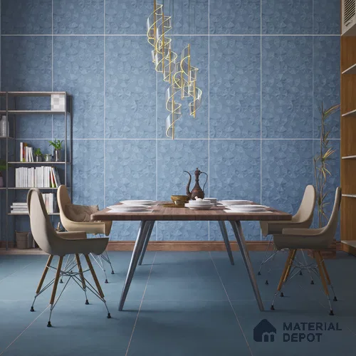 Punch Wall Tile TL 06187 C Trigon Lemmy Dusk Triangle 4 ft x 2 ft Vitrified Lustera Effect Feather Feel Matte Finish - 8.5 mm | 3 Random Design | Suitable for Living Room, Bedroom, Bathroom