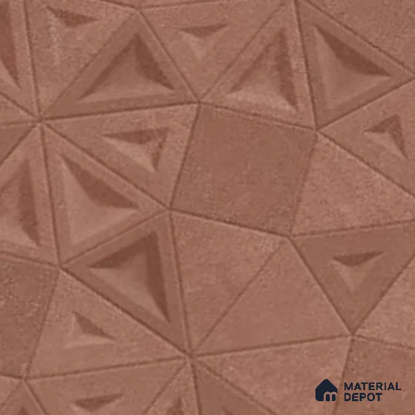 Punch Wall Tile TL 06185 C Trigon Lemmy Grape Triangle 4 ft x 2 ft Vitrified Lustera Effect Feather Feel Matte Finish - 8.5 mm | 3 Random Design | Suitable for Living Room, Bedroom, Bathroom
