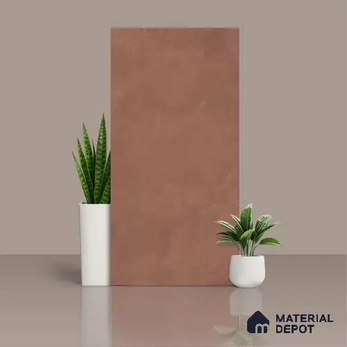 Cement Wall & Floor Tile TL 06185 Lemmy Grape 4 ft x 2 ft Vitrified Lustera Effect Feather Feel Matte Finish - 8.5 mm | 5 Random Design | Suitable for Living Room, Bedroom, Bathroom