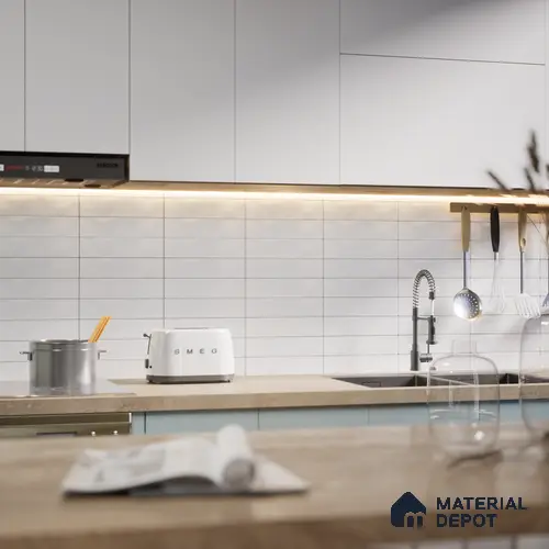 TL 03727 K Snow 300x75 mm Matte Finish Ceramic Wall  Subway Tile - 10 mm