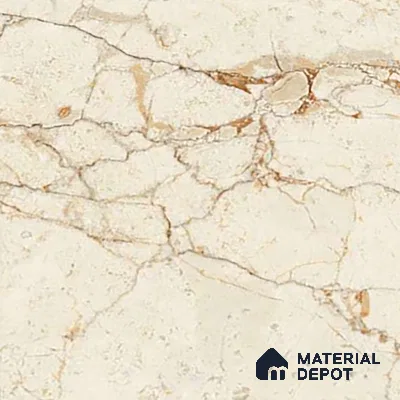 Marble Floor & Wall Tile TL 02213 Cerate Cream 4 ft x 2 ft Glossy Finish Vitrified Tile - 9 mm (Random 3)
