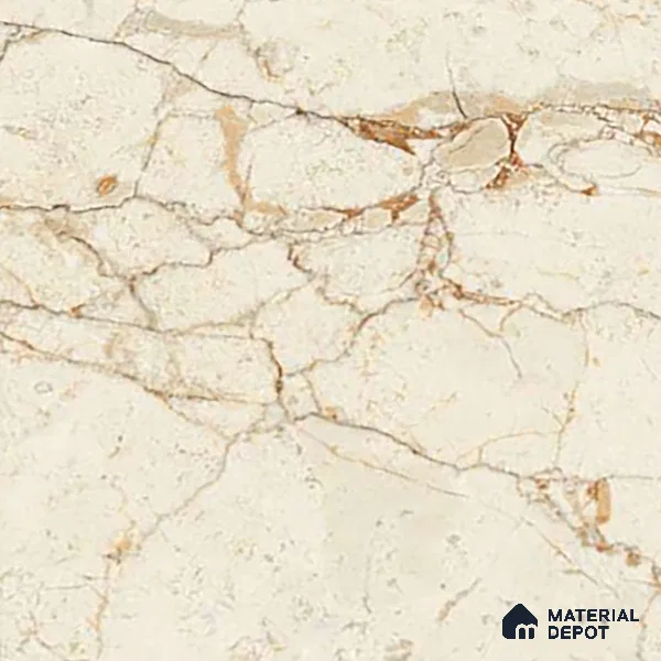 Marble Floor & Wall Tile TL 02213 Cerate Cream 4 ft x 2 ft Glossy Finish Vitrified Tile - 9 mm (Random 3)