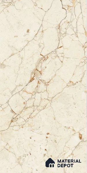 Marble Floor & Wall Tile TL 02213 Cerate Cream 4 ft x 2 ft Glossy Finish Vitrified Tile - 9 mm (Random 3)