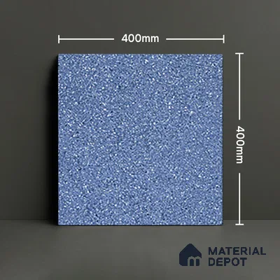 Parking Floor Tile TL 07553 Cerulean Whisper | 16 x 16 inch | Anti Skid Matte Finish Heavy Duty Vitrified Tile - 12 mm | Suitable For Outdoor, Terrace, Balcony | Pattern Alignment May Vary | 2-3 mm Spacer is Mandatory
