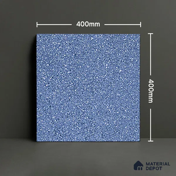 Parking Floor Tile TL 07553 Cerulean Whisper | 16 x 16 inch | Anti Skid Matte Finish Heavy Duty Vitrified Tile - 12 mm | Suitable For Outdoor, Terrace, Balcony | Pattern Alignment May Vary | 2-3 mm Spacer is Mandatory