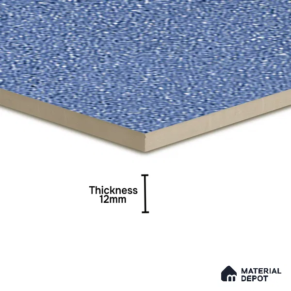 Parking Floor Tile TL 07553 Cerulean Whisper | 16 x 16 inch | Anti Skid Matte Finish Heavy Duty Vitrified Tile - 12 mm | Suitable For Outdoor, Terrace, Balcony | Pattern Alignment May Vary | 2-3 mm Spacer is Mandatory