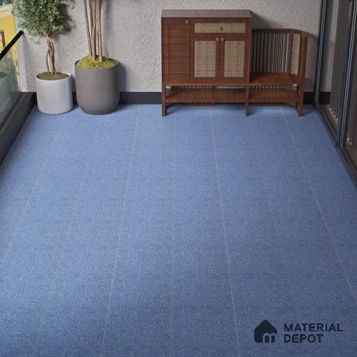 Parking Floor Tile TL 07553 Cerulean Whisper | 16 x 16 inch | Anti Skid Matte Finish Heavy Duty Vitrified Tile - 12 mm | Suitable For Outdoor, Terrace, Balcony | Pattern Alignment May Vary | 2-3 mm Spacer is Mandatory
