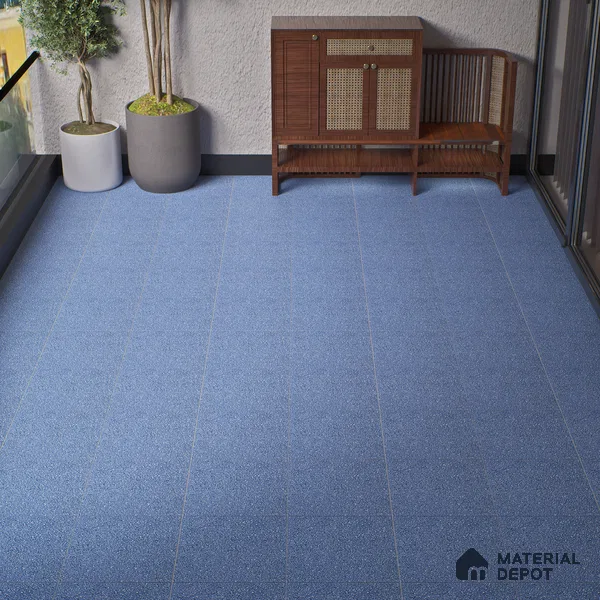 Parking Floor Tile TL 07553 Cerulean Whisper | 16 x 16 inch | Anti Skid Matte Finish Heavy Duty Vitrified Tile - 12 mm | Suitable For Outdoor, Terrace, Balcony | Pattern Alignment May Vary | 2-3 mm Spacer is Mandatory