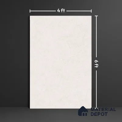 Large Format Marble Floor Tile TL 04402 Cevino White Glossy Finish Vitrified Colorbody Tile - 15 mm | Suitable for Living Room, Bedroom, Office | Adhesive and Spacers Must be Used During Installation
