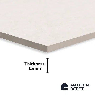Large Format Marble Floor Tile TL 04402 Cevino White Glossy Finish Vitrified Colorbody Tile - 15 mm | Suitable for Living Room, Bedroom, Office | Adhesive and Spacers Must be Used During Installation