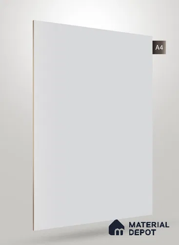 Grey Solid Colors Look CF 053A Steel Chiffon 8 ft x 4 ft Matte Finish Decorative Laminate - 1 mm | Suitable for Living Room, Kitchen, Office