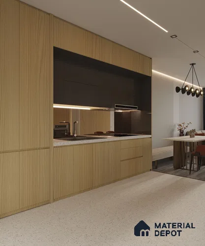 Wooden Look CF 490 8 ft x 4 ft Texture Finish Decorative Laminate - 1 mm | Suitable for TV Unit, Wardrobe, Kitchen Cabinets