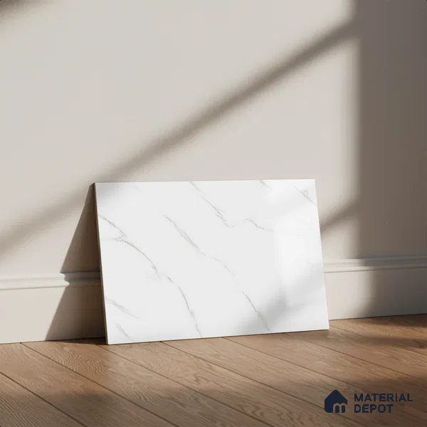TL 01908 A Chalk Light 18 x 12 inch Glossy Finish Ceramic Wall Tile - 6 mm