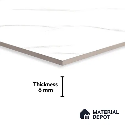 TL 01908 A Chalk Light 18 x 12 inch Glossy Finish Ceramic Wall Tile - 6 mm