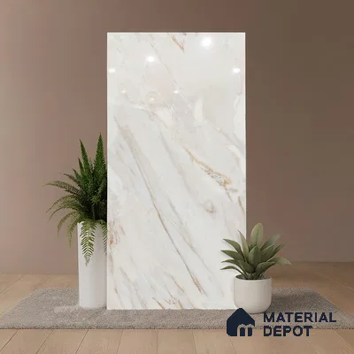 Endless Marble Floor & Wall Tile TL 07169 D Magnetic 4 ft x 2 ft Glossy Finish Vitrified Tile - 9 mm | 4 random design | Suitable For Living Room, Bedroom, Bathroom