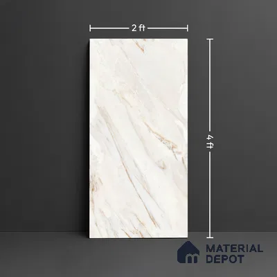 Endless Marble Floor & Wall Tile TL 07169 D Magnetic 4 ft x 2 ft Glossy Finish Vitrified Tile - 9 mm | 4 random design | Suitable For Living Room, Bedroom, Bathroom