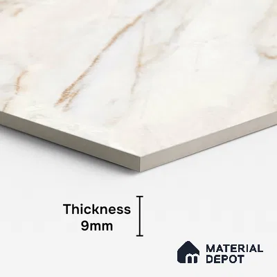 Endless Marble Floor & Wall Tile TL 07169 D Magnetic 4 ft x 2 ft Glossy Finish Vitrified Tile - 9 mm | 4 random design | Suitable For Living Room, Bedroom, Bathroom