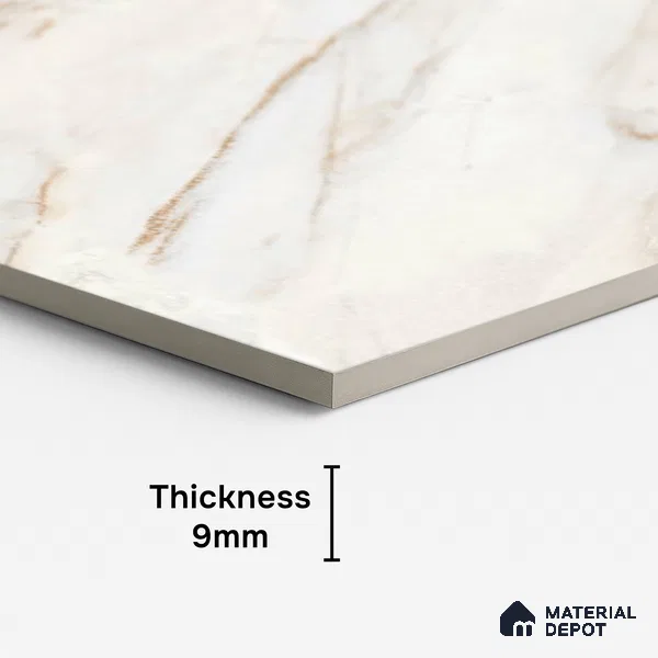 Endless Marble Floor & Wall Tile TL 07169 D Magnetic 4 ft x 2 ft Glossy Finish Vitrified Tile - 9 mm | 4 random design | Suitable For Living Room, Bedroom, Bathroom