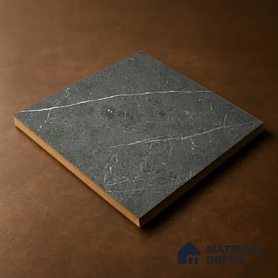 Parking Floor Tile TL 07574 Charcoal Velvet | 16 x 16 inch | Anti Slip Matte Finish Heavy Duty Vitrified Tile - 12 mm | Suitable For High Traffic Areas, Terrace, Balcony | Pattern Alignment May Vary | 2-3 mm Spacer is Mandatory