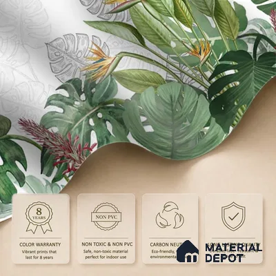 701511 - Charm, Nature Theme Based Tropical Wallpaper, Customised Indrani Series Soft Feel Tropical Design (Customised Size Wallpaper )