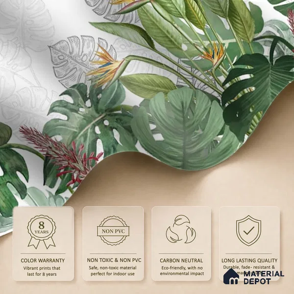 701511 - Charm, Nature Theme Based Tropical Wallpaper, Customised Indrani Series Soft Feel Tropical Design (Customised Size Wallpaper )