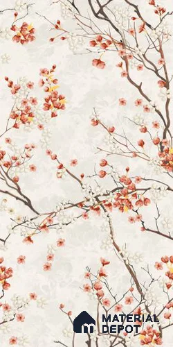 TL 12790 Cherry Blossoms 4 ft x 2 ft Vitrified Matte Finish Tile - 9 mm
