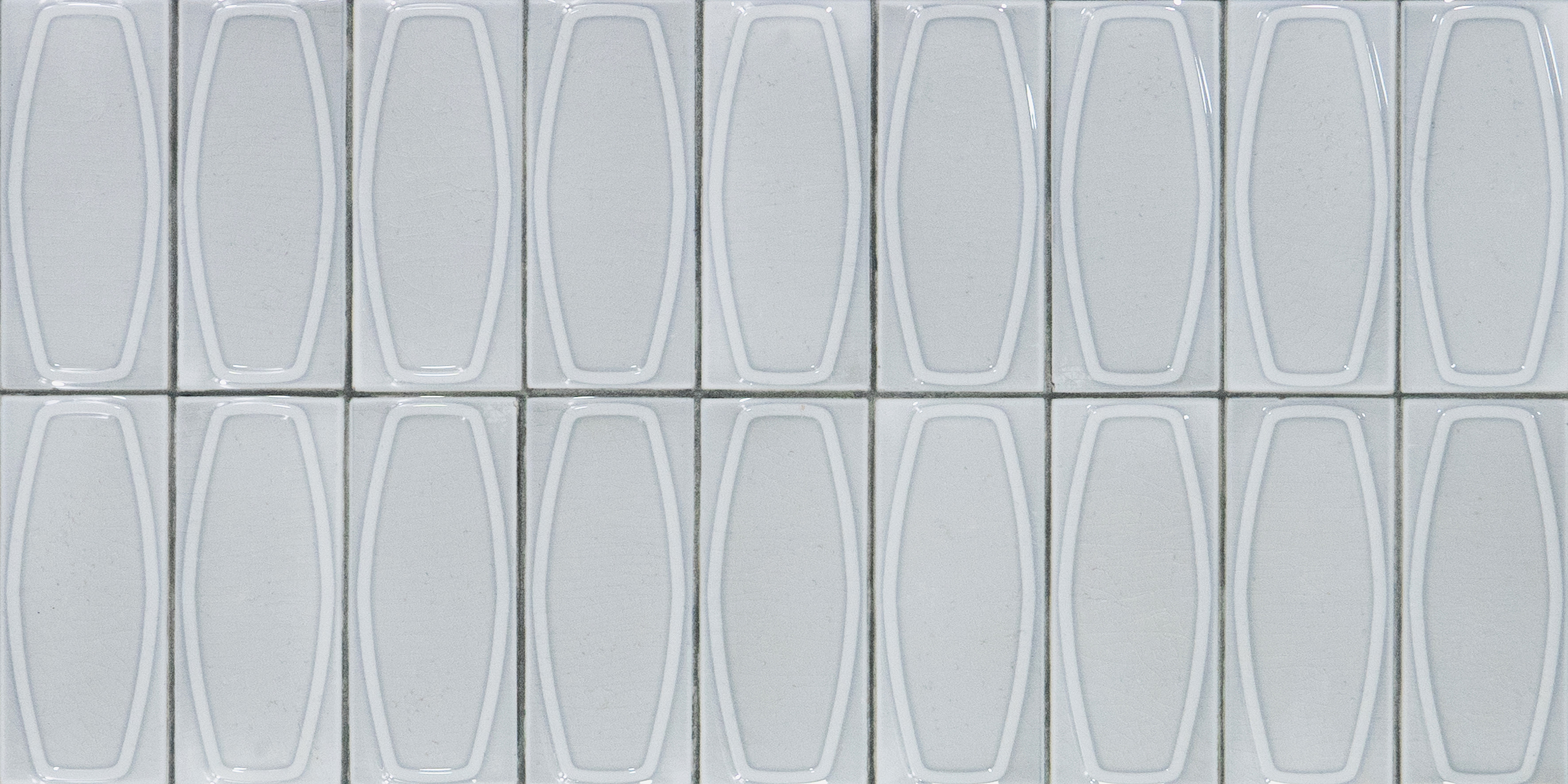 Faux Subway Wall Tile TL 05379 B Miraq Chester Ice White 2 ft x 1 ft Ceramic Glossy Finish - 8 mm | Suitable For Kitchen, Bathroom Walls and Backsplashes (Sample)