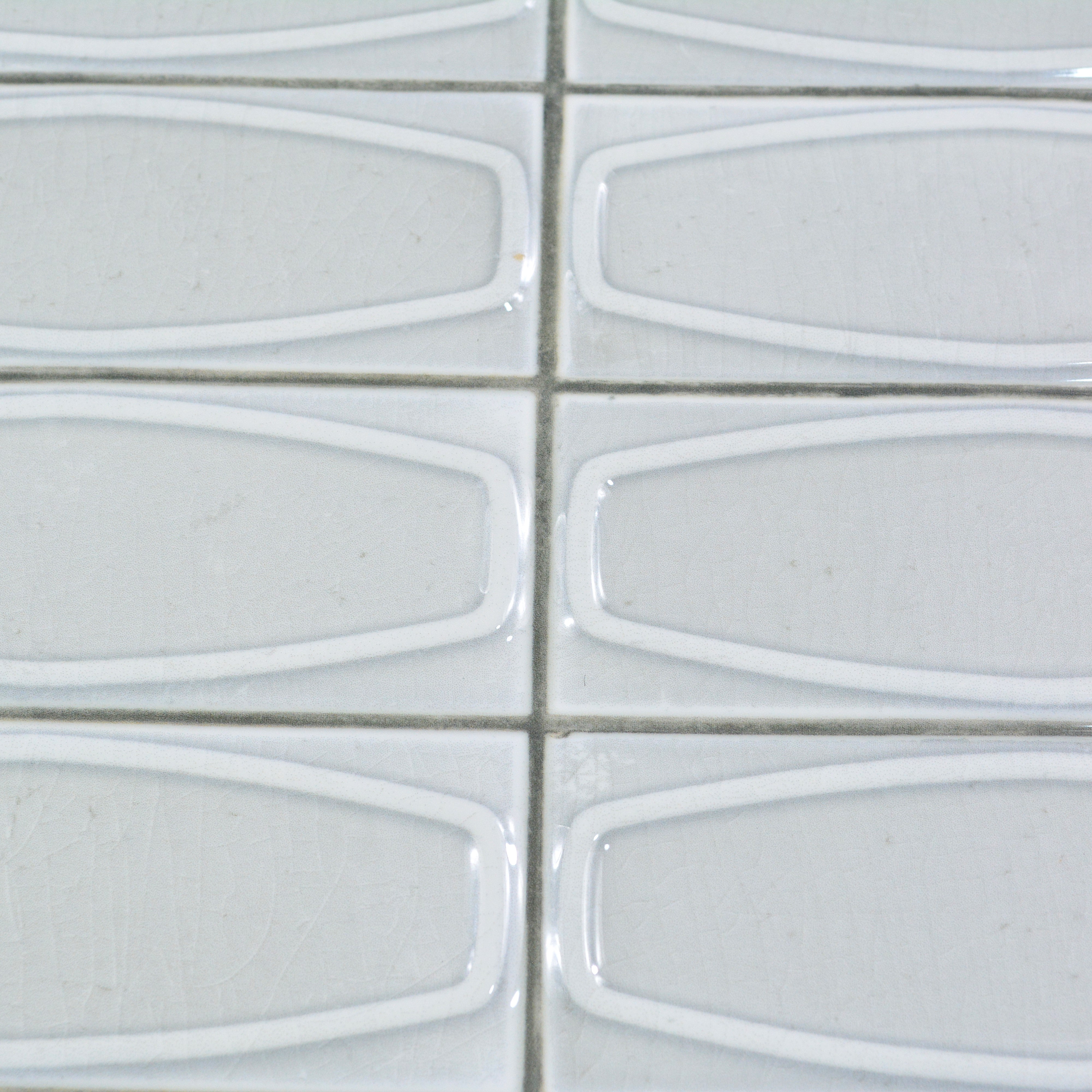Faux Subway Wall Tile TL 05379 B Miraq Chester Ice White 2 ft x 1 ft Ceramic Glossy Finish - 8 mm | Suitable For Kitchen, Bathroom Walls and Backsplashes (Sample)