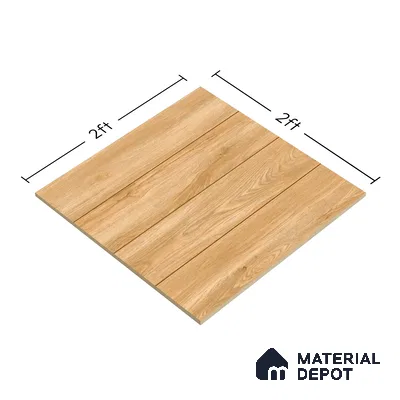 TL 00582 Chestnut Brown 2 ft x 2 ft Matte Finish Digital Porcelain Floor & Wall Tile - 9.5 mm