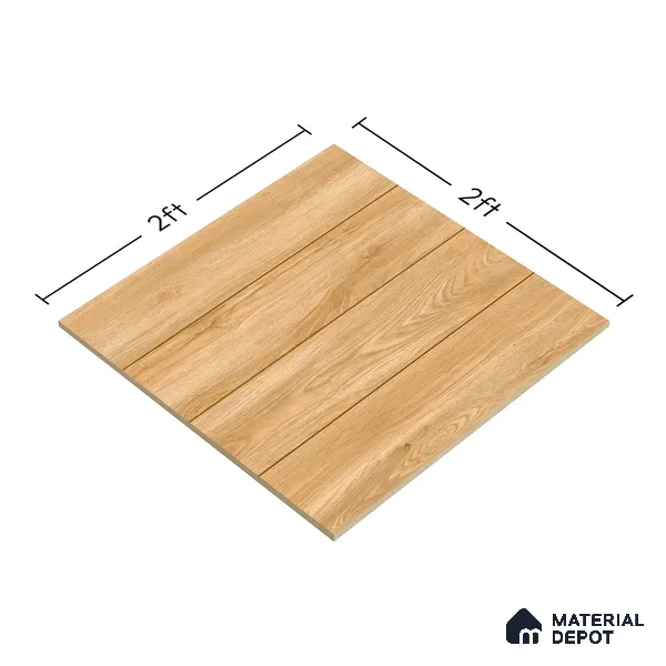 TL 00582 Chestnut Brown 2 ft x 2 ft Matte Finish Digital Porcelain Floor & Wall Tile - 9.5 mm