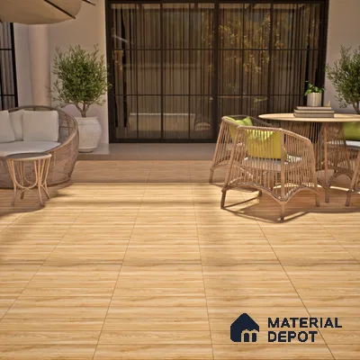 TL 00582 Chestnut Brown 2 ft x 2 ft Matte Finish Digital Porcelain Floor & Wall Tile - 9.5 mm