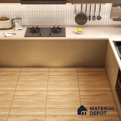 TL 00582 Chestnut Brown 2 ft x 2 ft Matte Finish Digital Porcelain Floor & Wall Tile - 9.5 mm