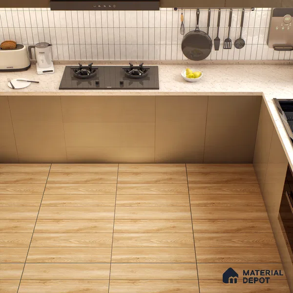 TL 00582 Chestnut Brown 2 ft x 2 ft Matte Finish Digital Porcelain Floor & Wall Tile - 9.5 mm
