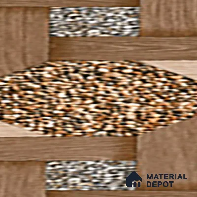 Parking Floor Tile TL 07552 Chestnut Drift | 16 x 16 inch | Anti Skid Matte Finish Heavy Duty Vitrified Tile - 12 mm | Suitable For Outdoor, Terrace, Balcony | Pattern Alignment May Vary | 2-3 mm Spacer is Mandatory