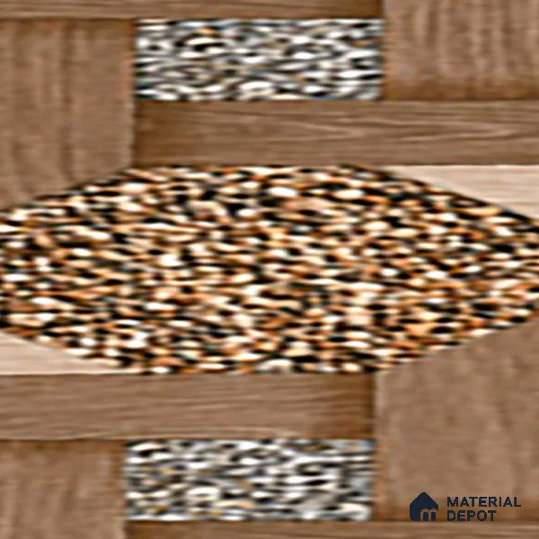Parking Floor Tile TL 07552 Chestnut Drift | 16 x 16 inch | Anti Skid Matte Finish Heavy Duty Vitrified Tile - 12 mm | Suitable For Outdoor, Terrace, Balcony | Pattern Alignment May Vary | 2-3 mm Spacer is Mandatory