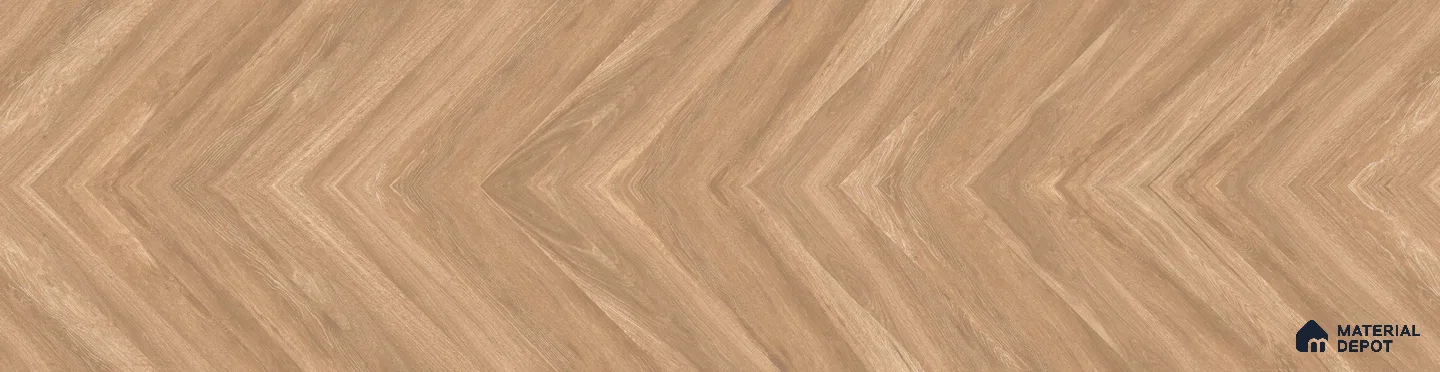 TL 01208 B Chevron Beige 150 x 900 mm Matte Finish Vitrified Wooden Look Floor Tile - 9 mm (Sample)