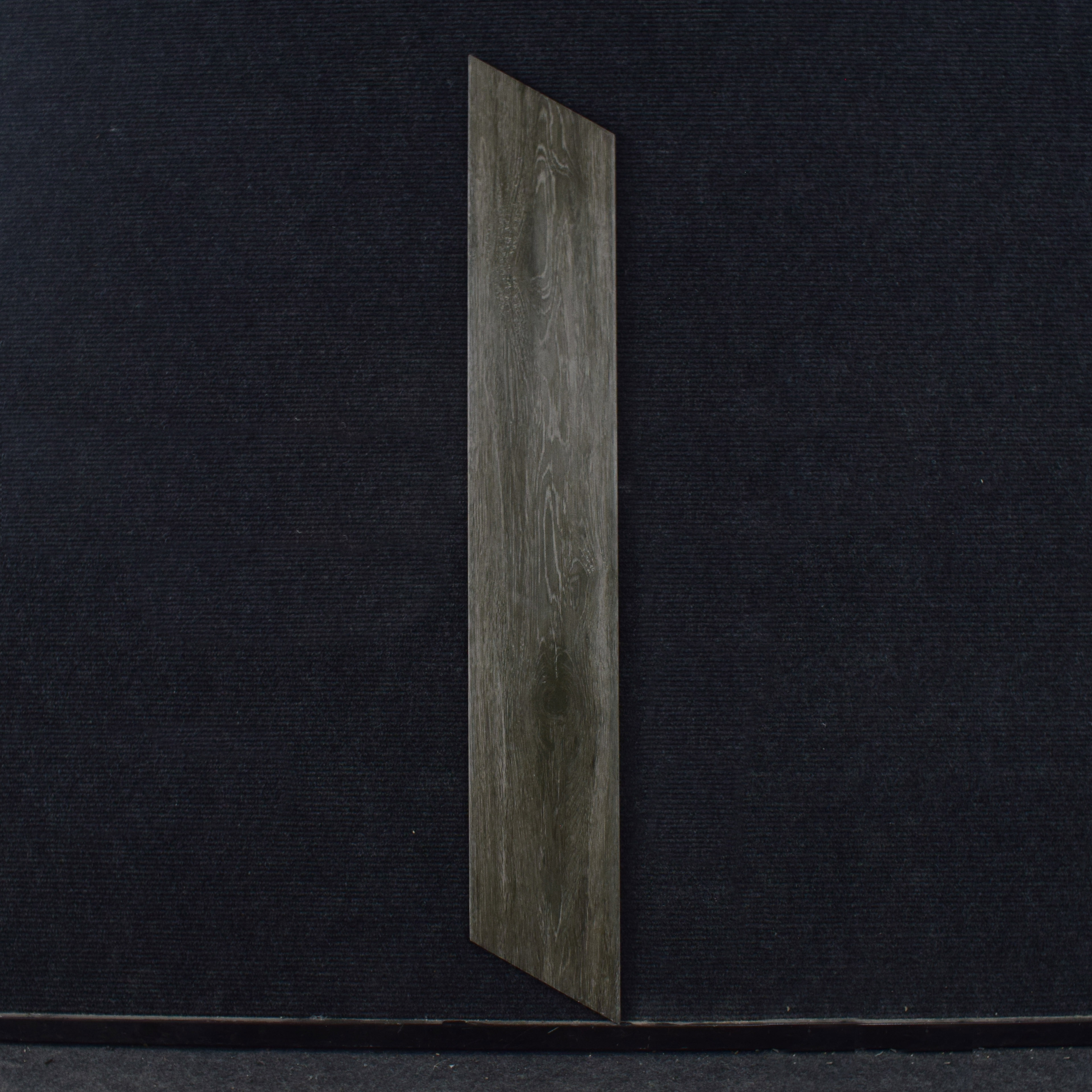 Wood Look Floor Tile TL 01211 Chevron Oaklore Nero 35.43 inch x 6 inch Matte Finish Porcelain Tile - 9 mm | Suitable For living Room, Bedroom, Bathroom | 2-3 mm Spacer is Mandatory (Sample)