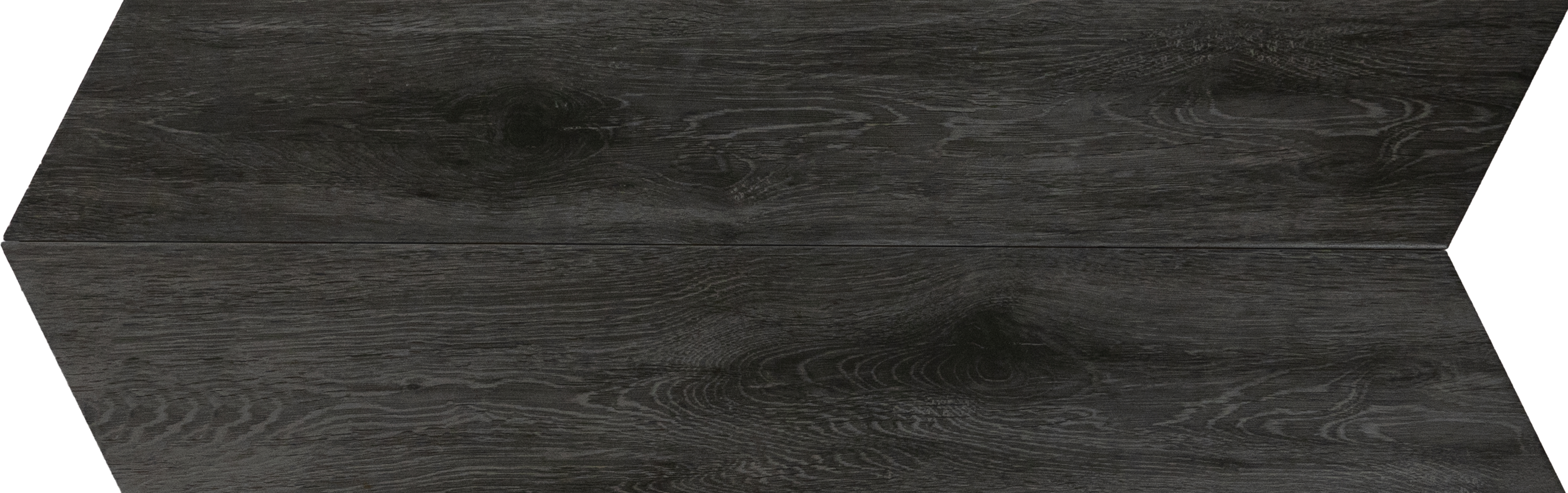 Wood Look Floor Tile TL 01211 Chevron Oaklore Nero 35.43 inch x 6 inch Matte Finish Porcelain Tile - 9 mm | Suitable For living Room, Bedroom, Bathroom | 2-3 mm Spacer is Mandatory (Sample)