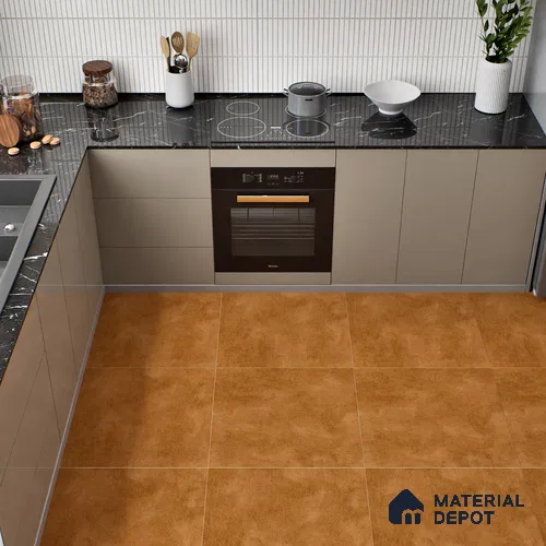 Stone Wall & Floor Tile TL 00566 Choco Brown 2 ft x 2 ft Matte Finish Digital Porcelain Tile - 9.5 mm