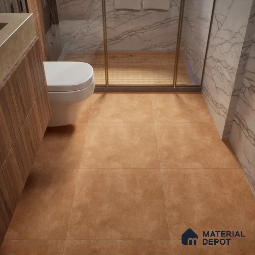 Stone Wall & Floor Tile TL 00566 Choco Brown 2 ft x 2 ft Matte Finish Digital Porcelain Tile - 9.5 mm