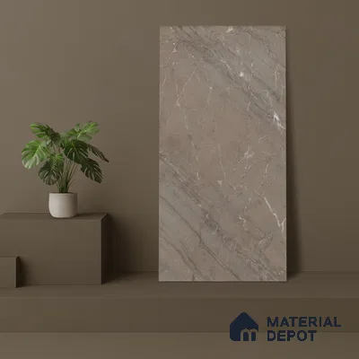 Marble Floor & Wall Tile TL 05616 Choco Polenta 4 ft x 2 ft Matte Finish Vitrified Tile - 9 mm