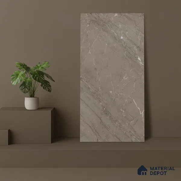 Marble Floor & Wall Tile TL 05616 Choco Polenta 4 ft x 2 ft Matte Finish Vitrified Tile - 9 mm