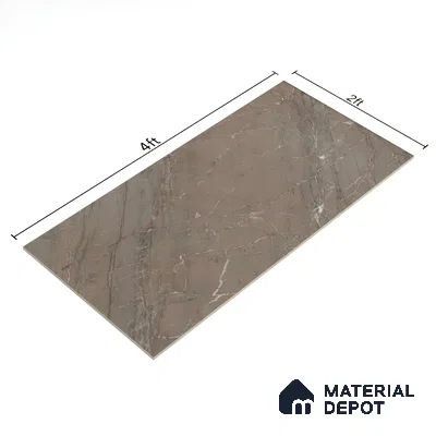Marble Floor & Wall Tile TL 05616 Choco Polenta 4 ft x 2 ft Matte Finish Vitrified Tile - 9 mm