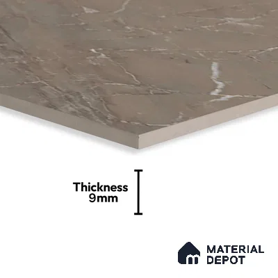 Marble Floor & Wall Tile TL 05616 Choco Polenta 4 ft x 2 ft Matte Finish Vitrified Tile - 9 mm
