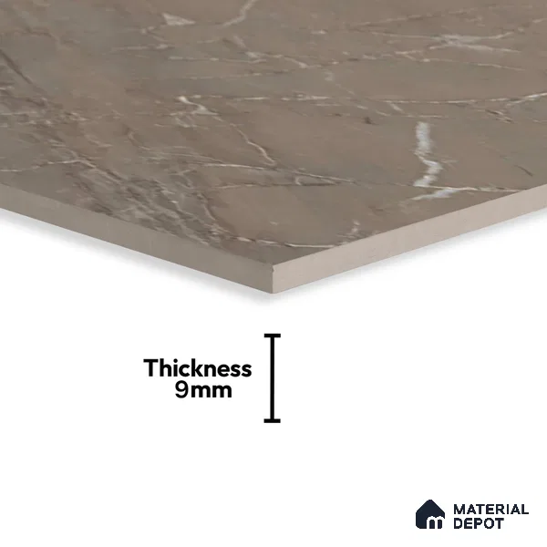 Marble Floor & Wall Tile TL 05616 Choco Polenta 4 ft x 2 ft Matte Finish Vitrified Tile - 9 mm