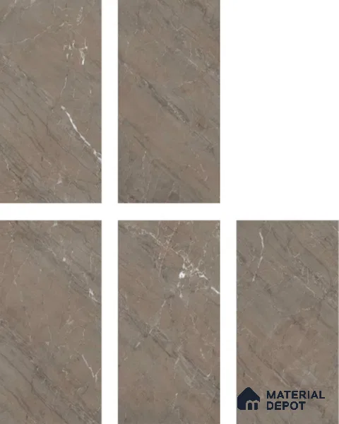 Marble Floor & Wall Tile TL 05616 Choco Polenta 4 ft x 2 ft Matte Finish Vitrified Tile - 9 mm